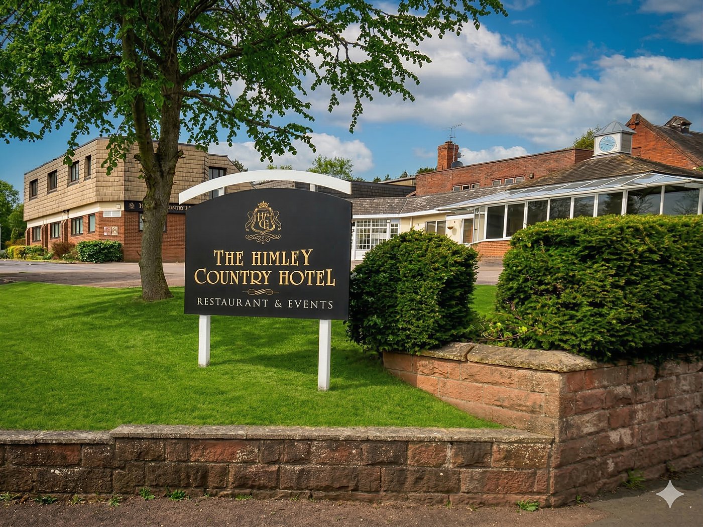 Himley Country Hotel exterior — a Victorian building with character